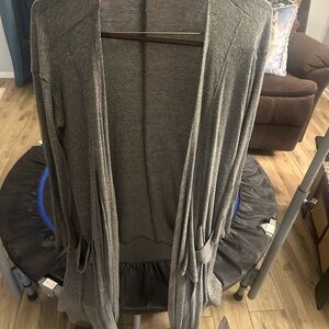Gray Open Front Women's Sweater free people xs